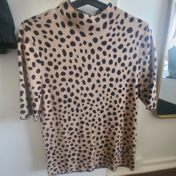 Ann Taylor Leopard print blouse - Picture 2 of 4